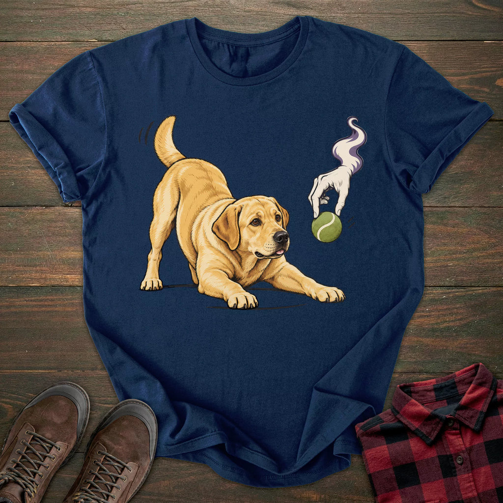 Haunted Ball Yellow Labrador T-shirt
