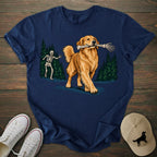 Skeleton Golden Retriever T-shirt