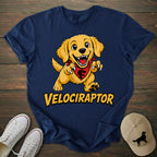 Velociraptor Golden Retriever T-shirt