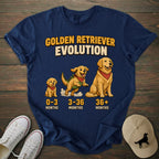 Golden Retriever Evolution T-shirt