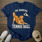 Haunted Tennis Ball Golden Retriever T-shirt