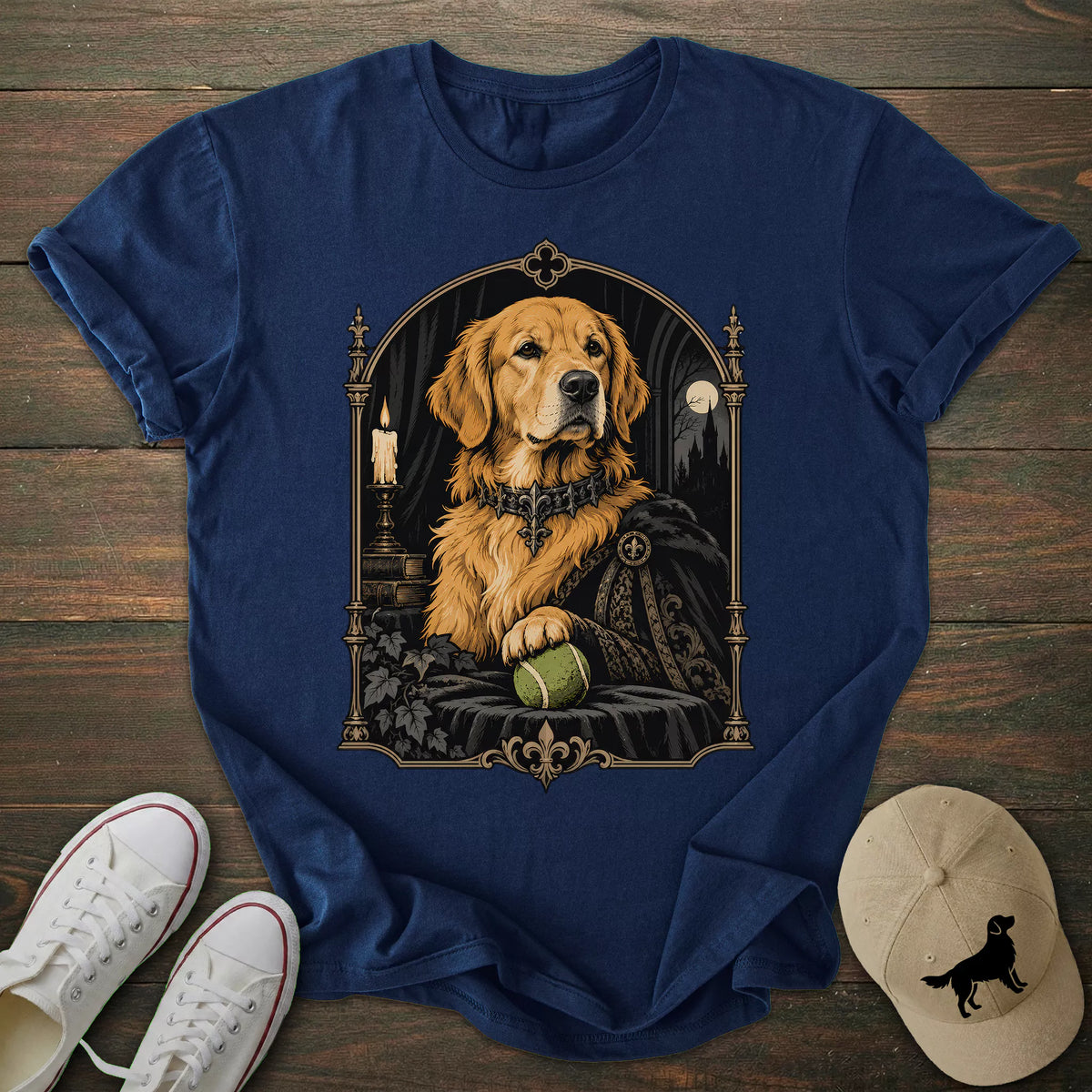 Lord Tennis Ball Golden Retriever T-shirt