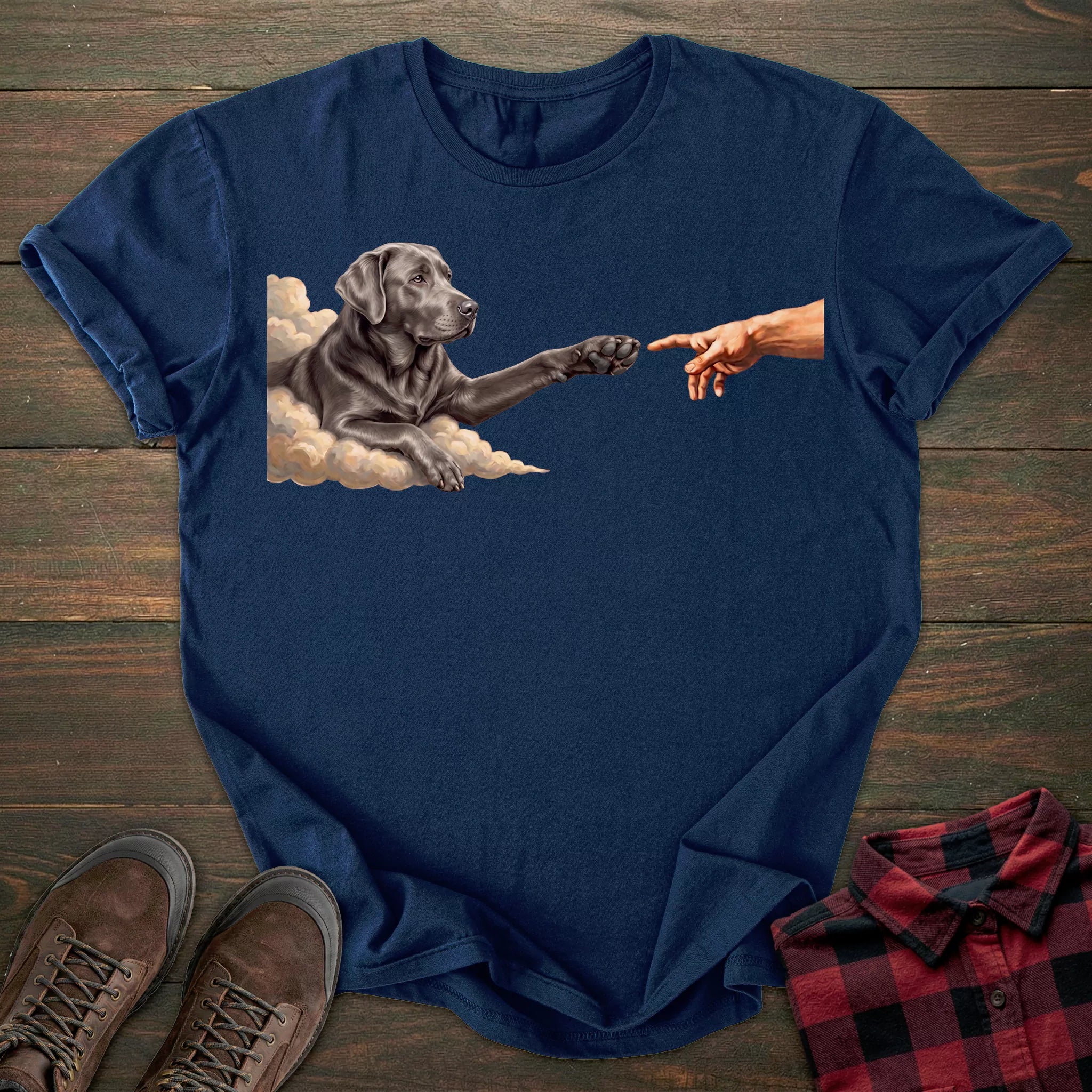 Paw Silver Labrador T-shirt