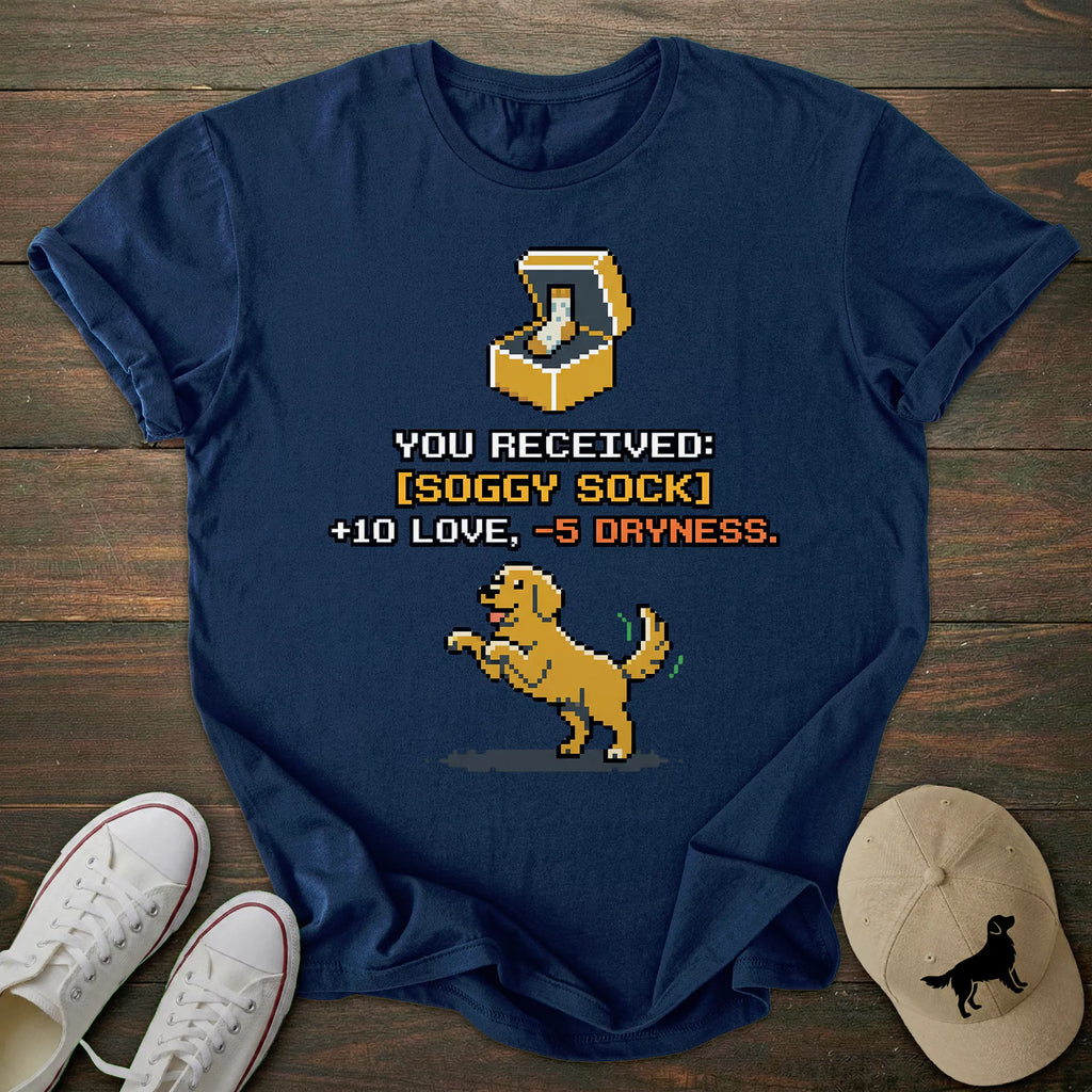 Soggy Sock Golden Retriever T-shirt
