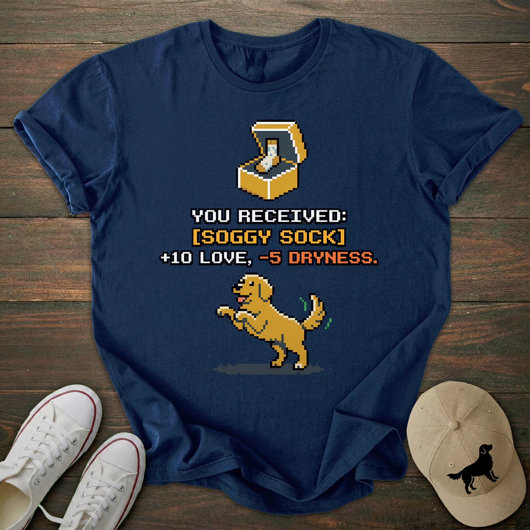 Soggy Sock Golden Retriever T-shirt