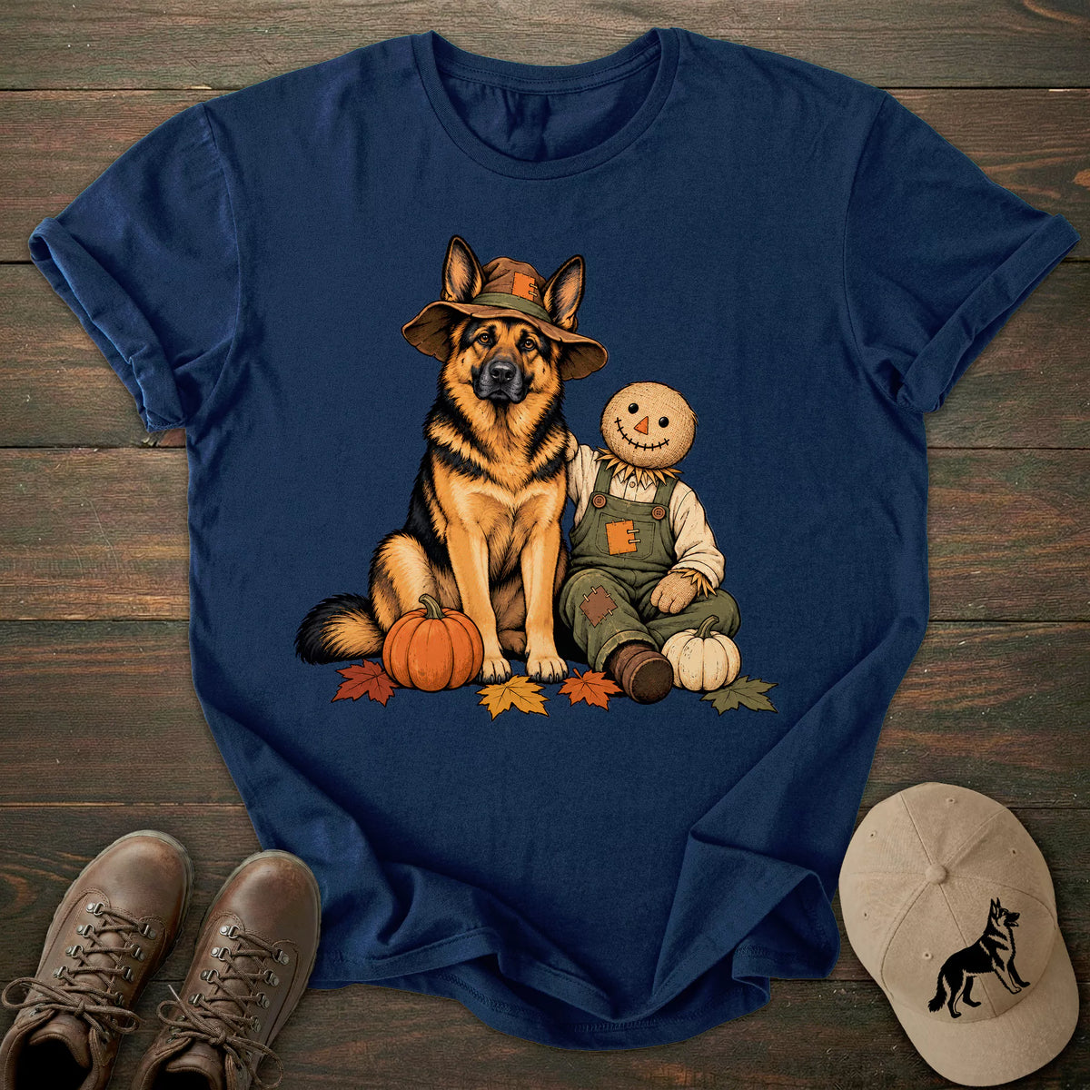 Scarecrow Friend German Shepherd T-shirt