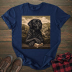 Mona Lisa Sandwich Black Labrador T-shirt