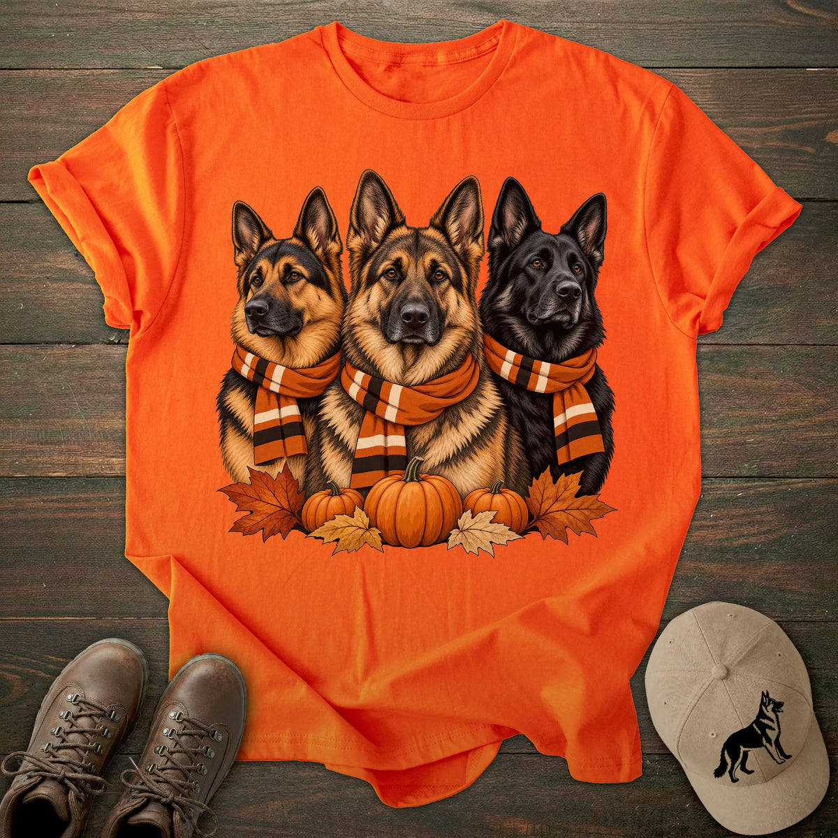 Scarves Trio German Shepherd T-shirt