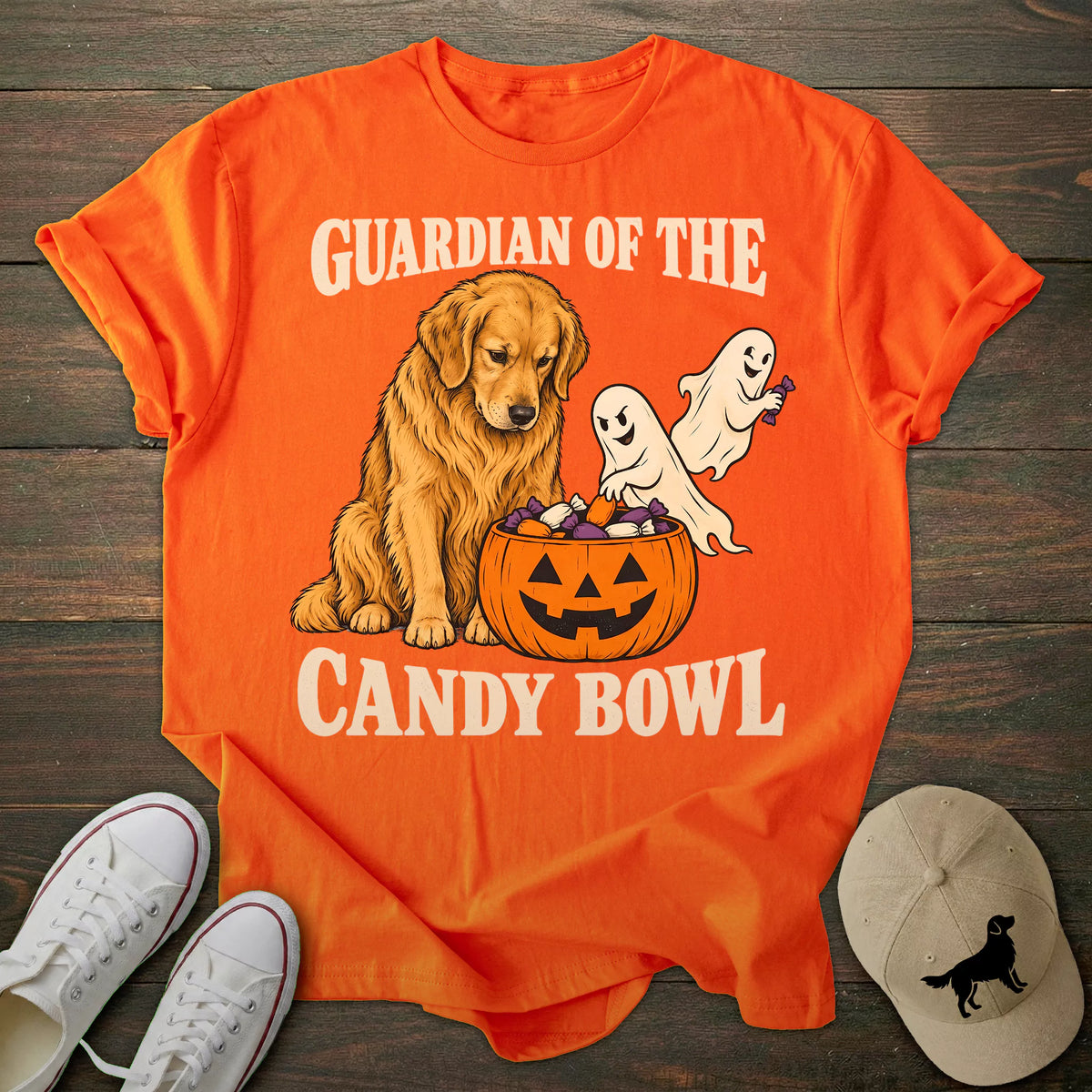 Guardian Of The Candy Golden Retriever T-shirt
