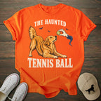 Haunted Tennis Ball Golden Retriever T-shirt