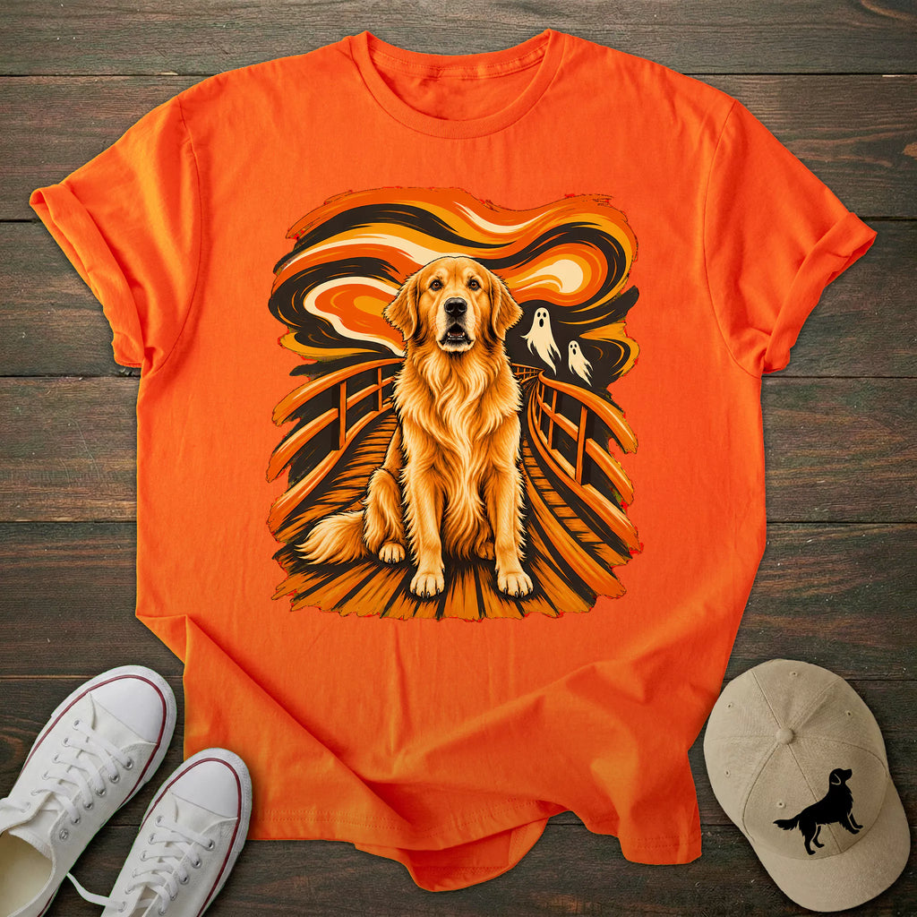 The Scream Golden Retriever T-shirt
