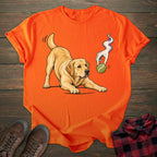 Haunted Ball Yellow Labrador T-shirt