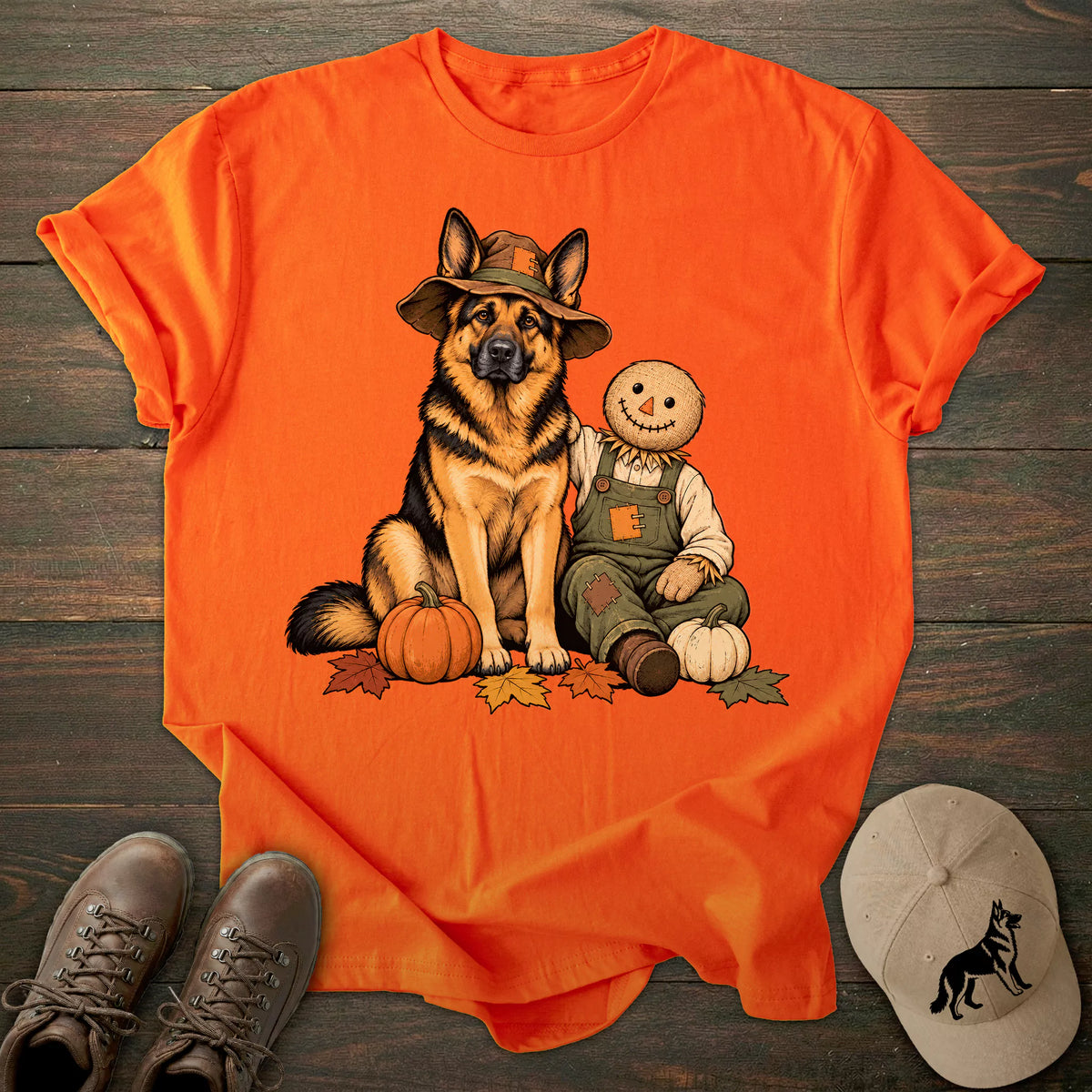 Scarecrow Friend German Shepherd T-shirt