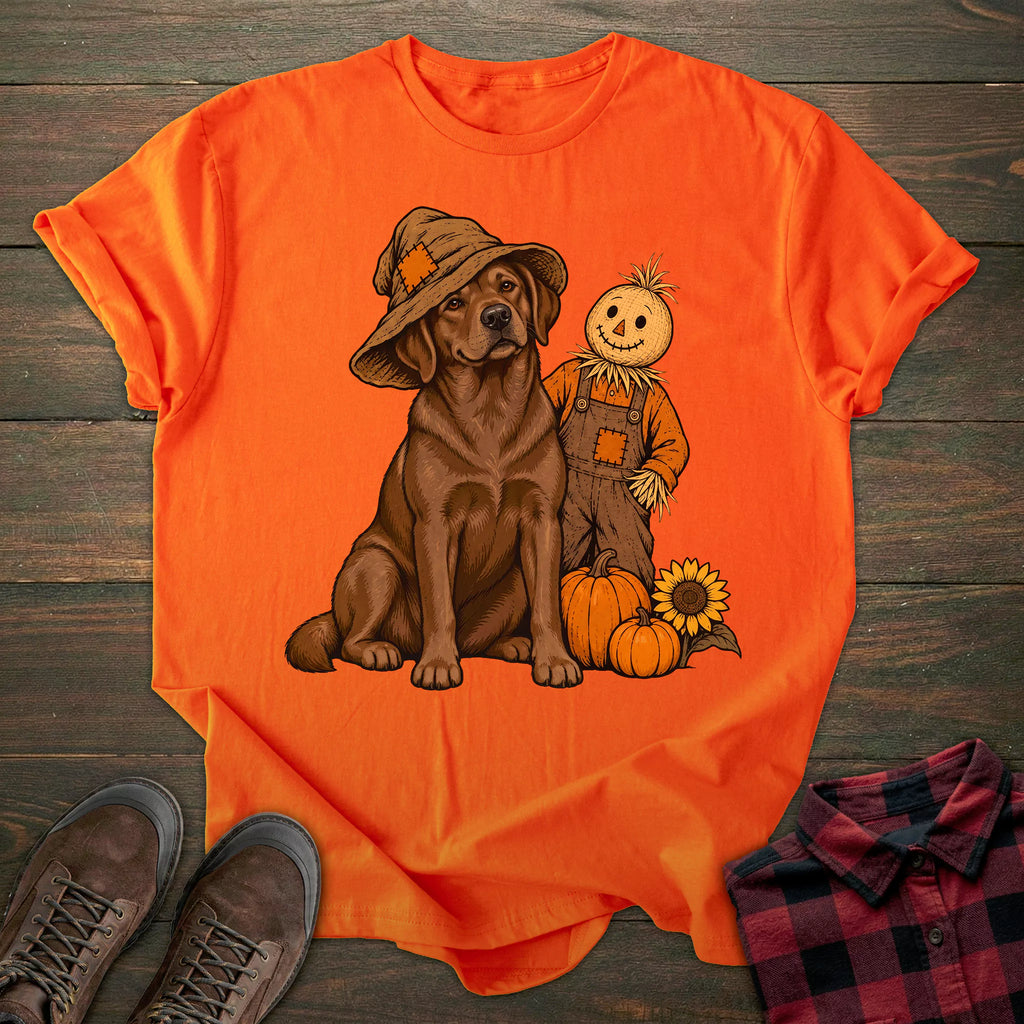 Scarecrow Chocolate Labrador T-shirt