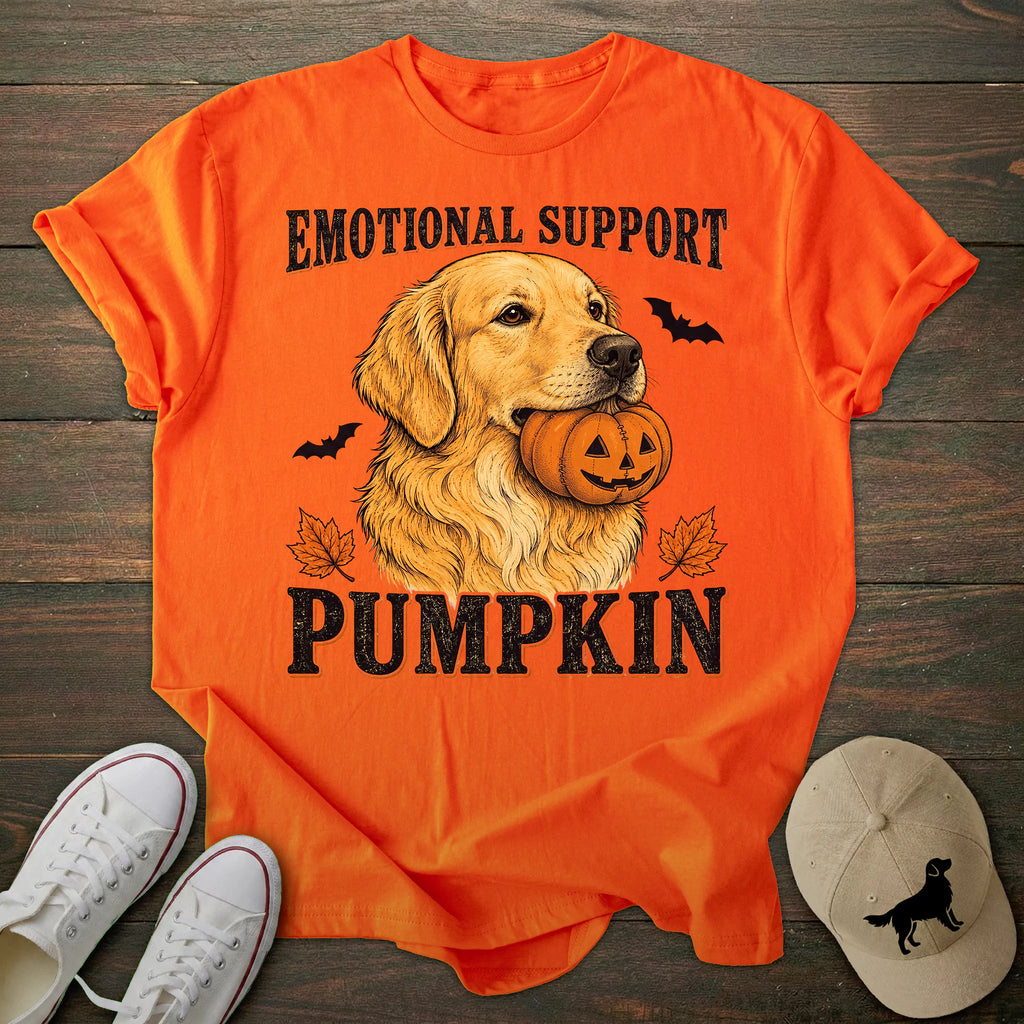 Pumpkin Golden Retriever T-shirt