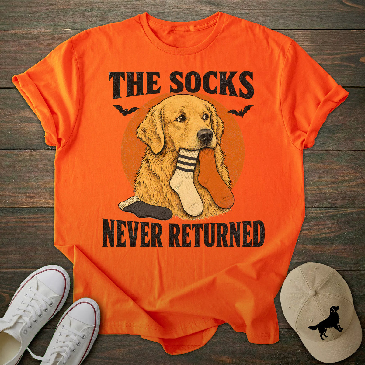 Halloween Socks Golden Retriever T-shirt