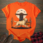 Scarecrow Pumpkin Yellow Labrador T-shirt
