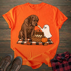 Ghost Picnic Chocolate Labrador T-shirt