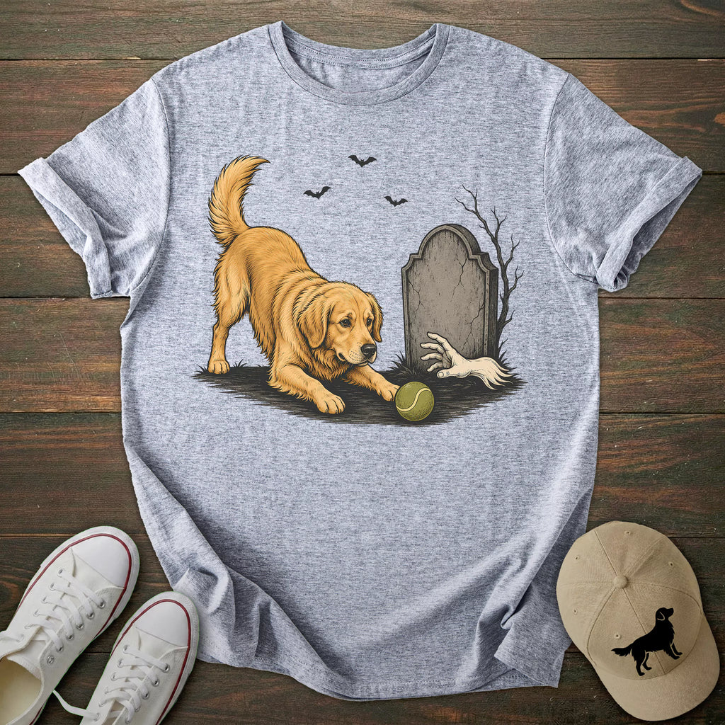 Halloween Fetch Golden Retriever T-shirt