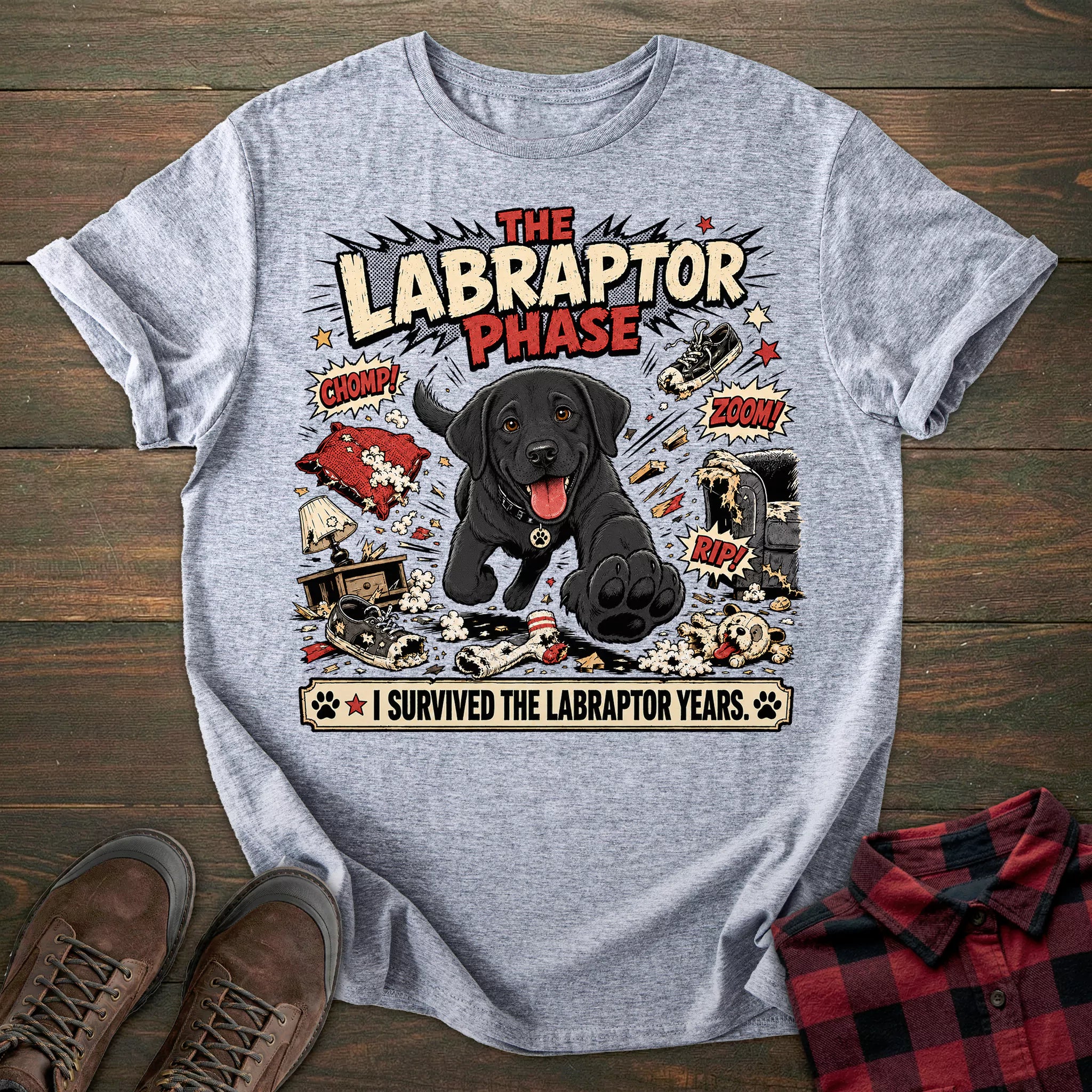Labraptor Black Labrador T-shirt