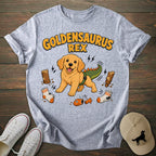 Goldensaurus Rex Golden Retriever T-shirt
