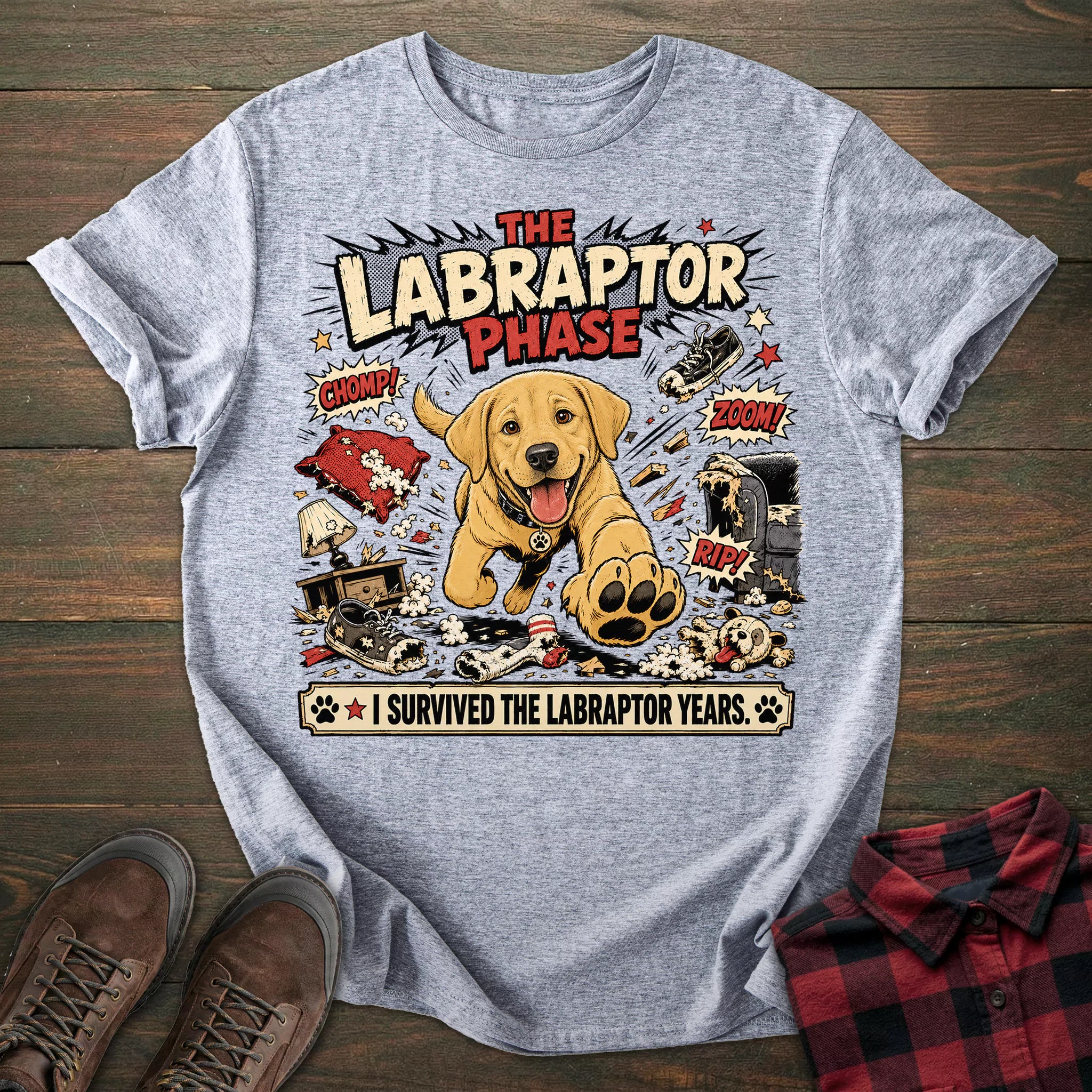 Labraptor Yellow Labrador T-shirt