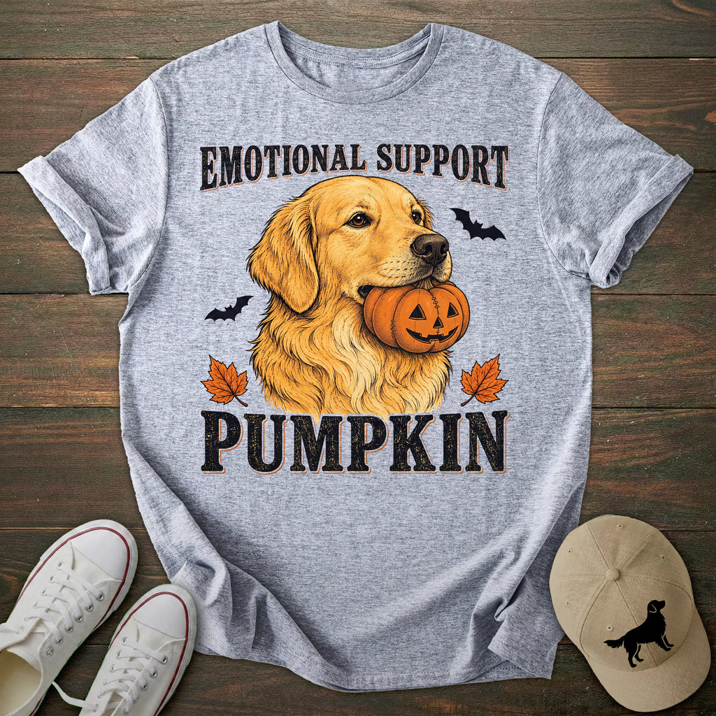 Pumpkin Golden Retriever T-shirt