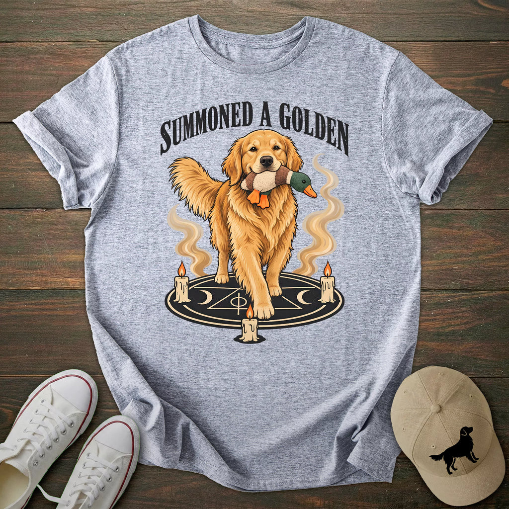 Summoned A Golden Retriever T-shirt