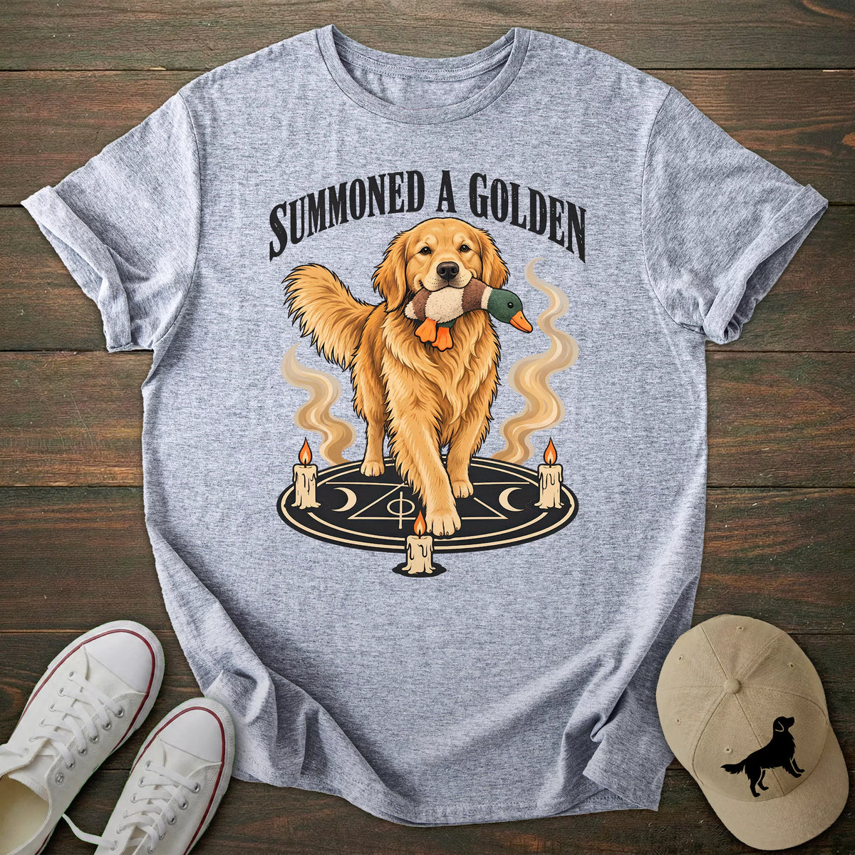Summoned A Golden Retriever T-shirt