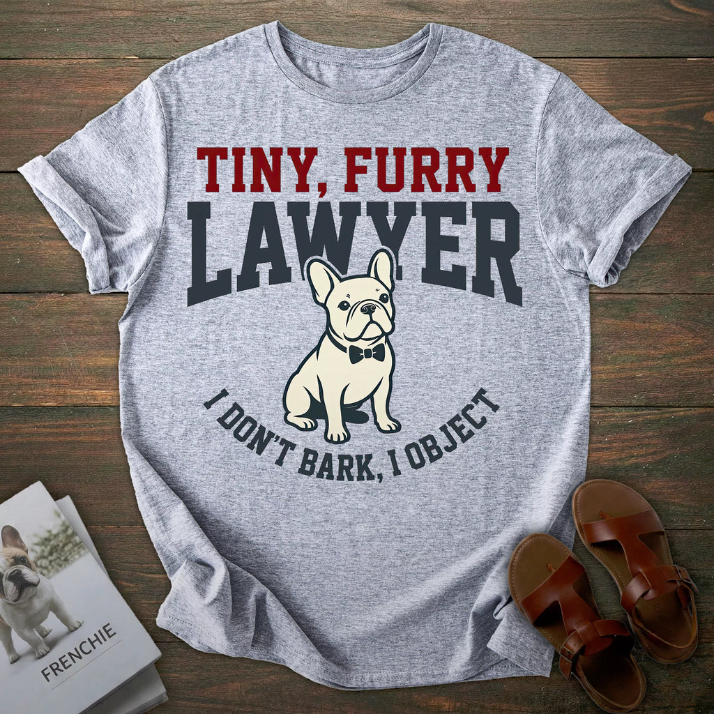 Furry Lawyer French Bulldog T-shirt