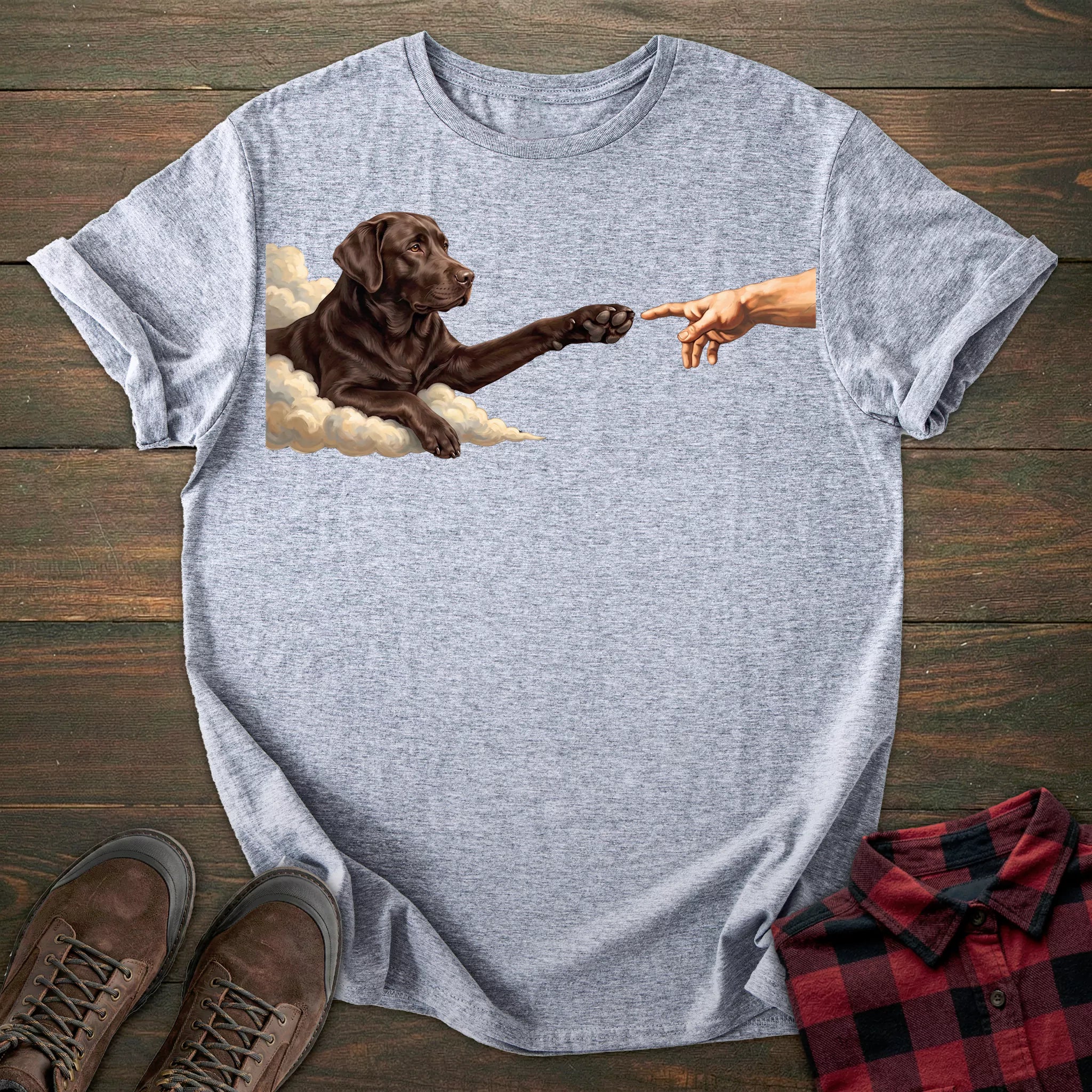 Paw Chocolate Labrador T-shirt