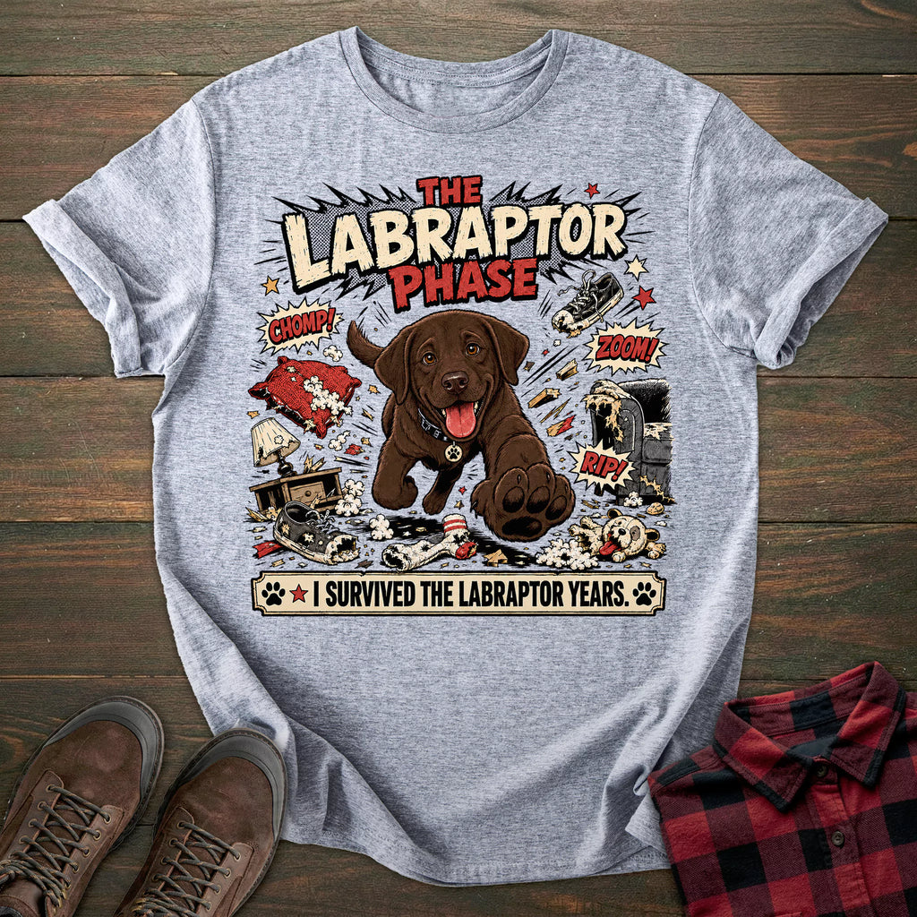 Labraptor Chocolate Labrador T-shirt