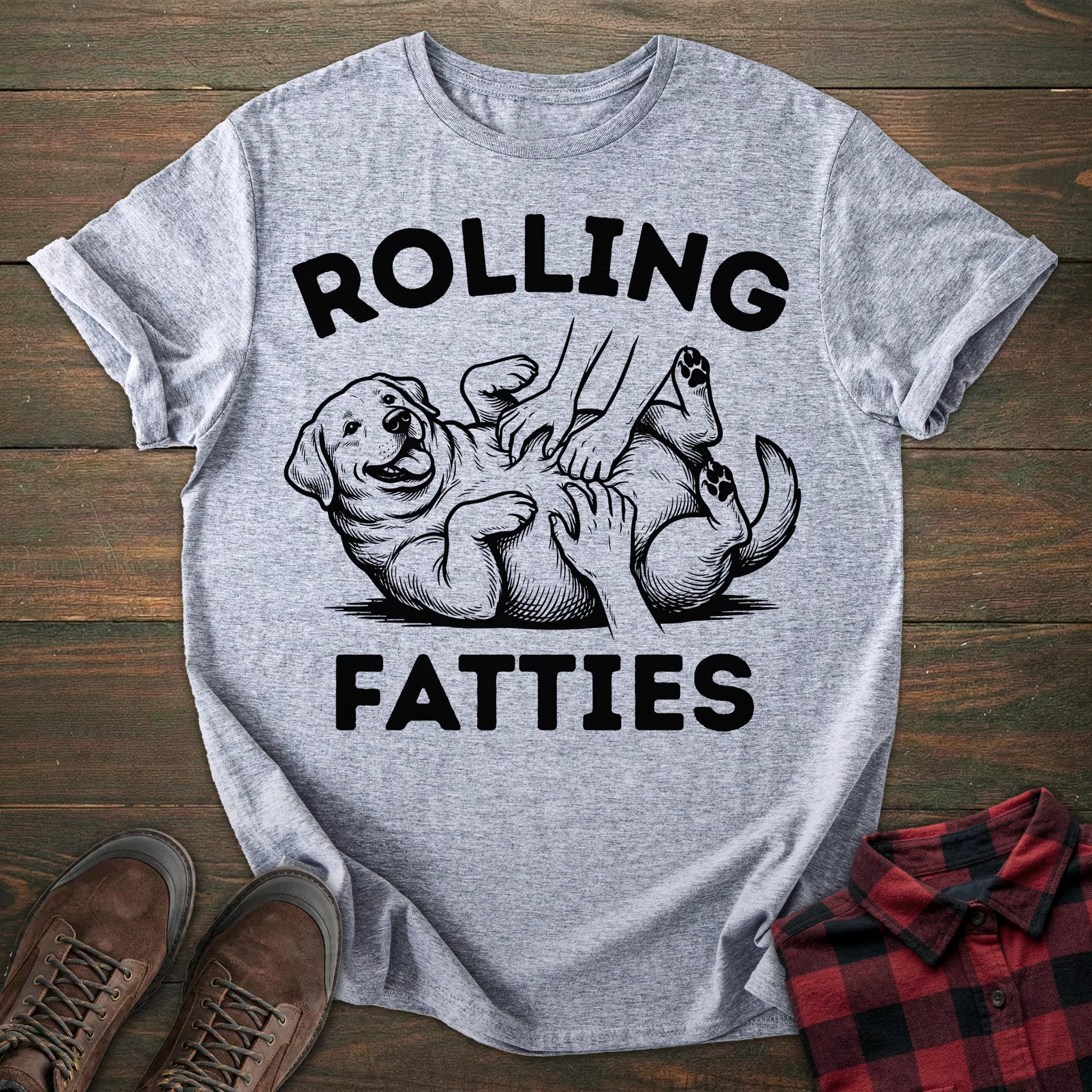 Rolling Fatties Labrador T-shirt