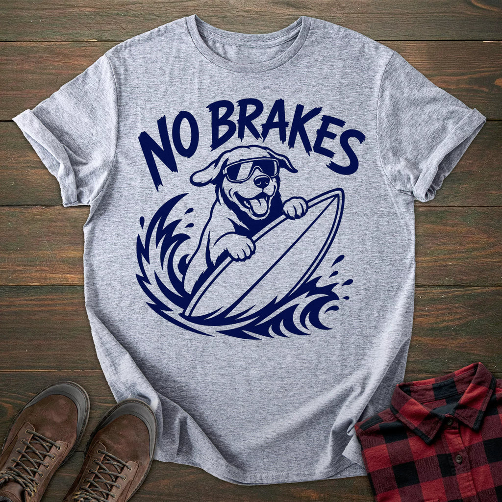 No Brakes Labrador T-shirt