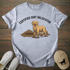 Dirt Relocator Golden Retriever T-shirt
