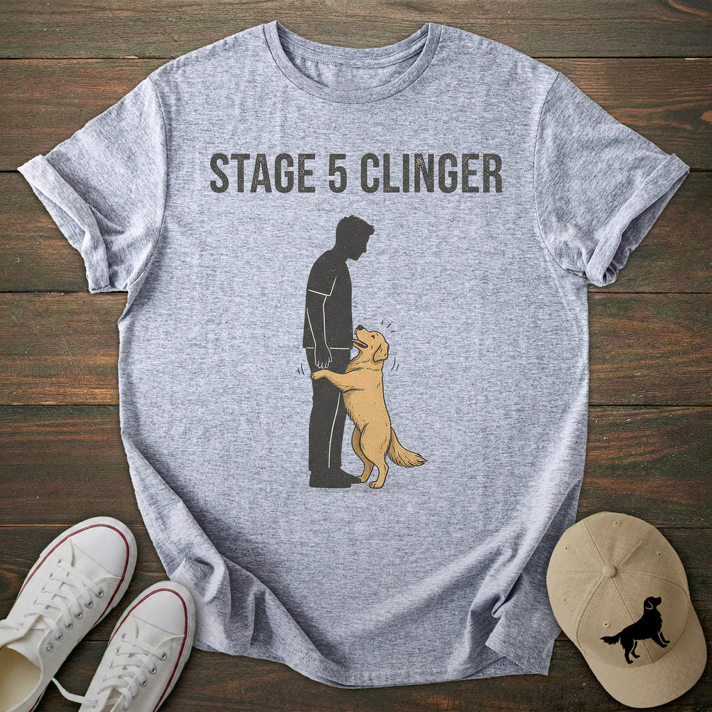 Stage 5 Clinger Golden Retriever T-shirt