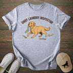 Laundry Inspector Golden Retriever T-shirt