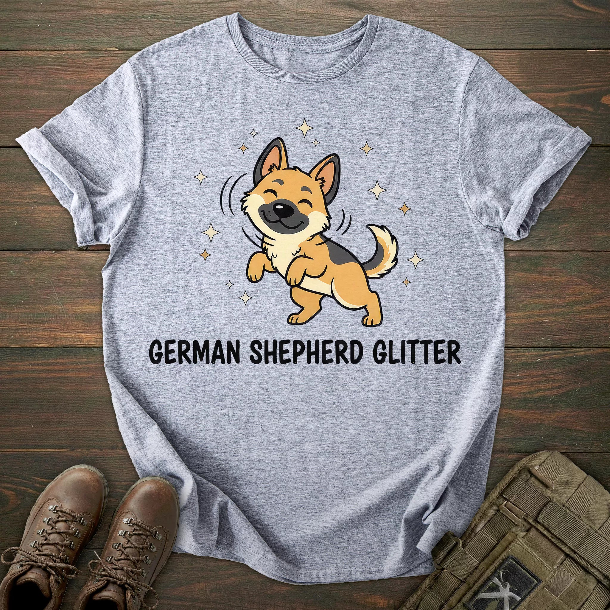 Glitter German Shepherd T-shirt