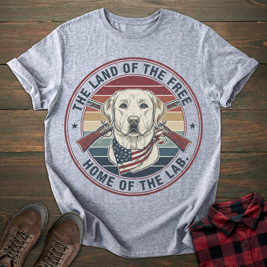 Land of the Free Labrador T-shirt