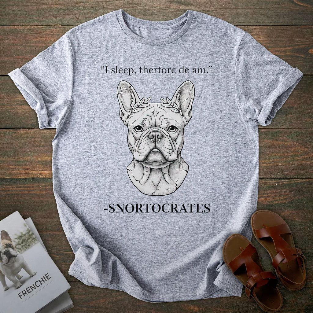 Philosopher French Bulldog T-shirt