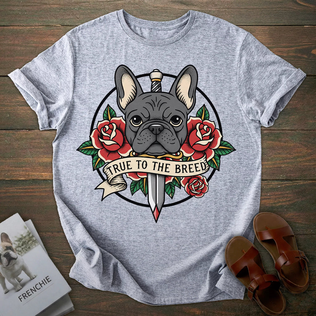 Vintage Tattoo French Bulldog T-shirt