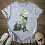 Mountain Silhouette Golden Retriever T-shirt
