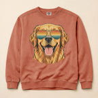 Retro Sunglasses Golden Retriever Sweatshirt
