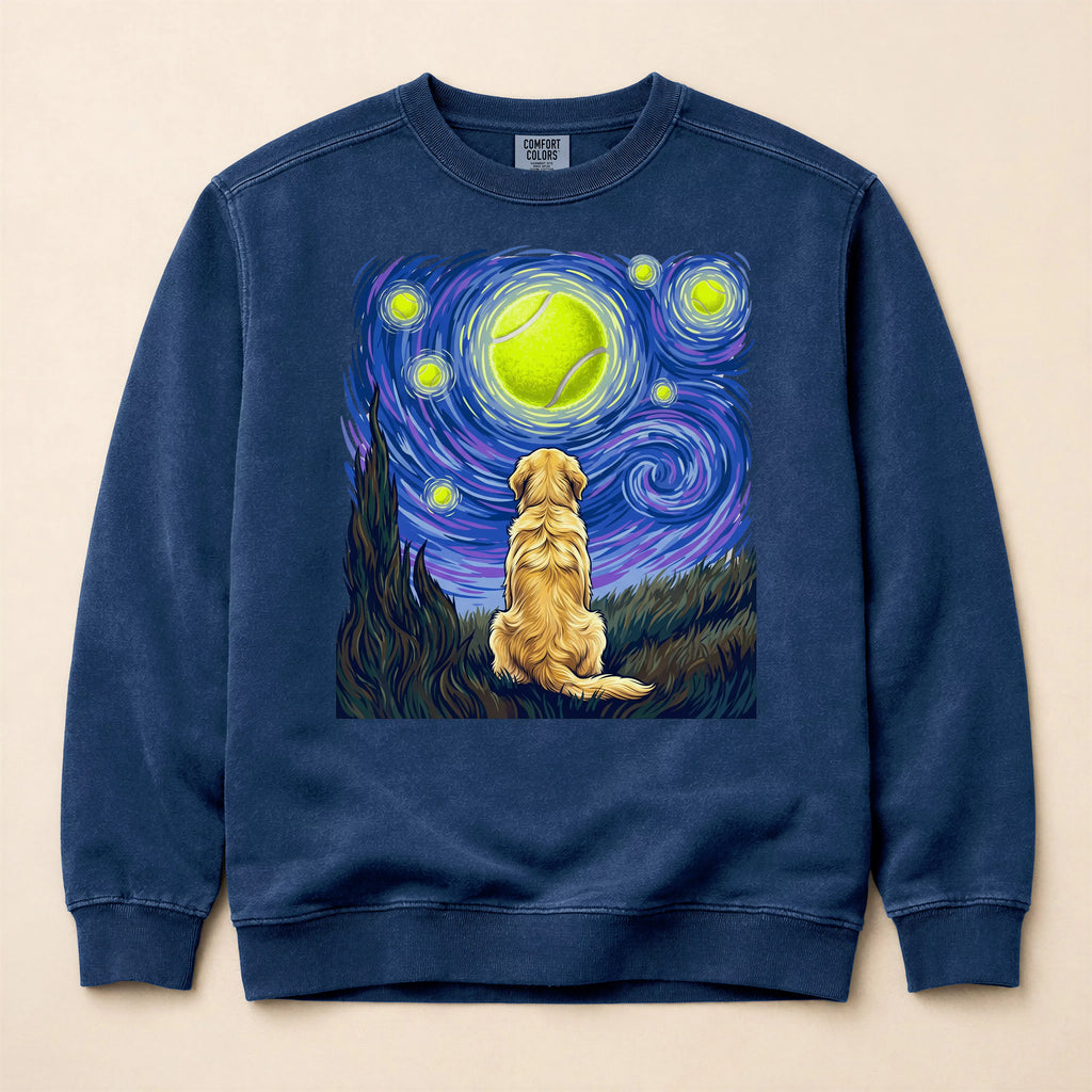 Starry Night Golden Retriever Sweatshirt
