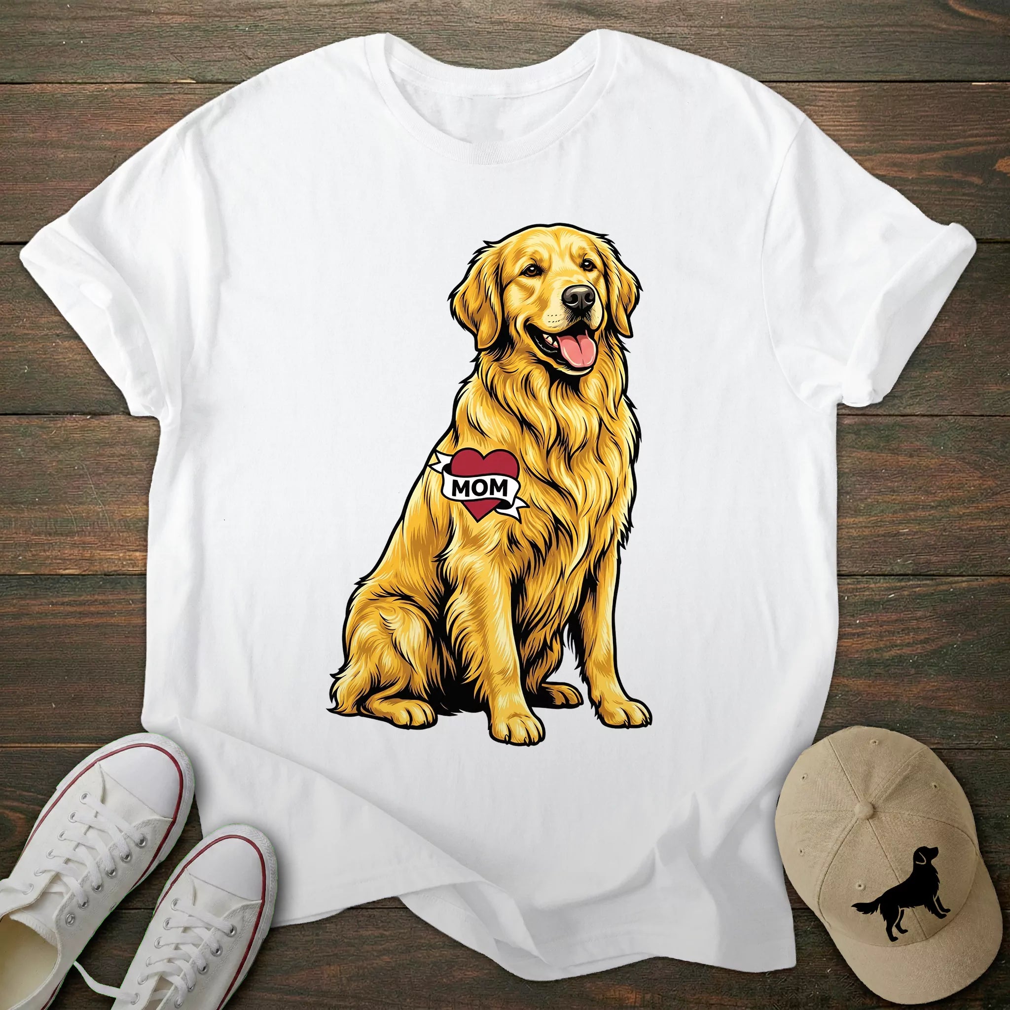 Golden Retriever Mom T-shirt