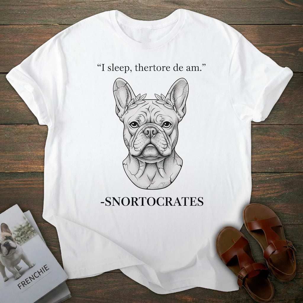 Philosopher French Bulldog T-shirt