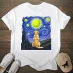 Starry Night Golden Retriever T-shirt