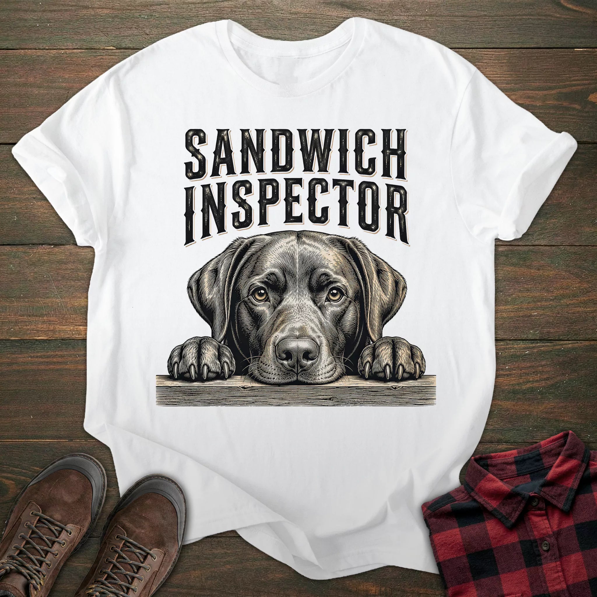 Sandwich Inspector Labrador T-shirt