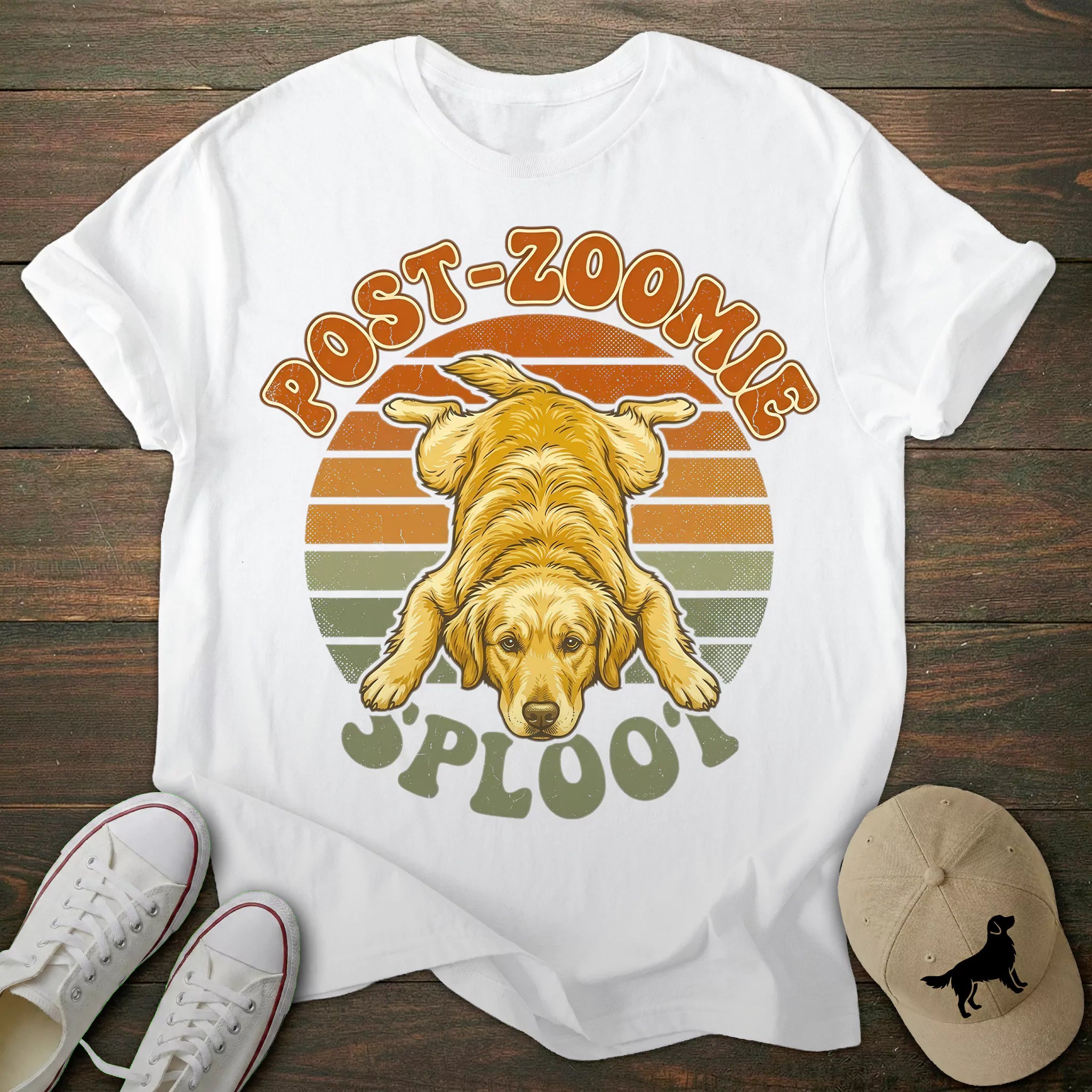 Splooting Golden Retriever T-shirt