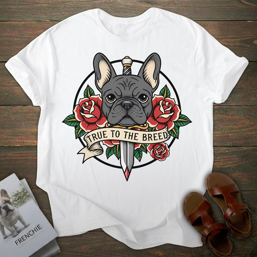 Vintage Tattoo French Bulldog T-shirt